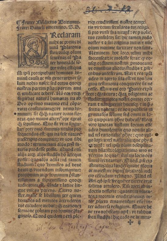 C.34.1.21 – SERMONES. BENEDICTUS BRIXIANUS. 1497